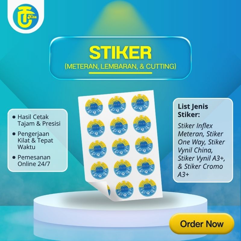 Print Stiker Vynil A3+
